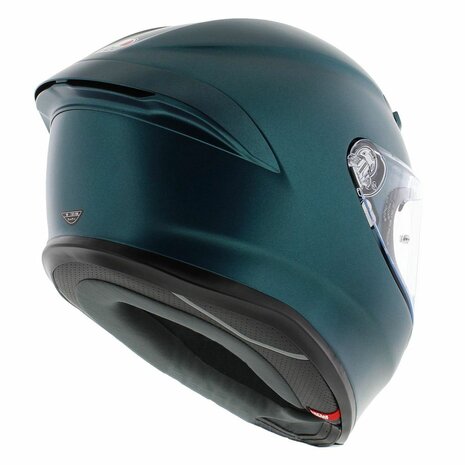 AGV K6 S Mono Petrolio mat blauw motorhelm