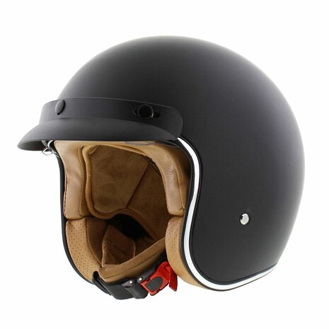 Zonne klep helm kort model mat zwart