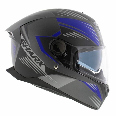 Shark Skwal 2 Helm Hallder mat antraciet blauw