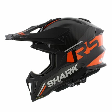Shark Varial RS Carbon Flair crosshelm zwart oranje - Maat XXL