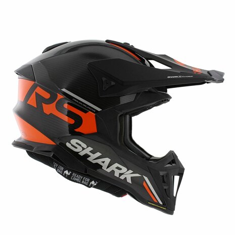 Shark Varial RS Carbon Flair crosshelm zwart oranje - Maat XXL
