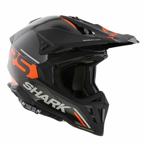 Shark Varial RS Carbon Flair crosshelm zwart oranje - Maat XXL
