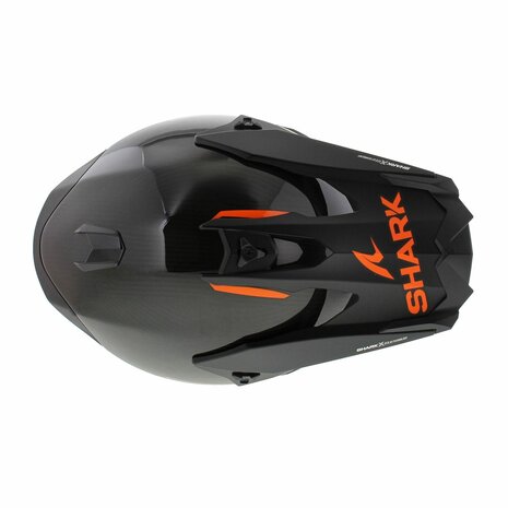 Shark Varial RS Carbon Flair crosshelm zwart oranje - Maat XXL