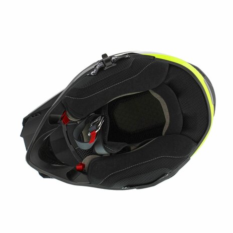 Shark Varial RS Carbon Flair crosshelm zwart geel - Maat XXL