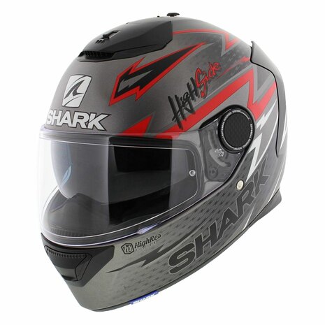 Shark Spartan 1.2 Adrian Parassol mat antraciet rood