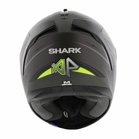 Shark Spartan 1.2 Adrian Parassol mat antraciet zwart geel