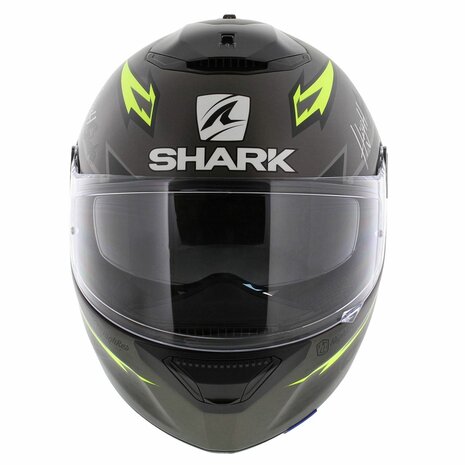 Shark Spartan 1.2 Adrian Parassol mat antraciet zwart geel