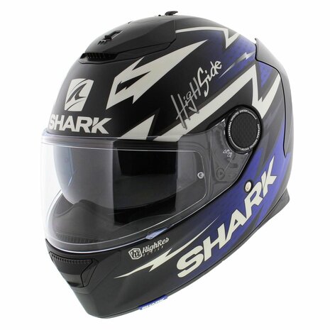 Shark Spartan 1.2 Adrian Parassol mat zwart blauw wit