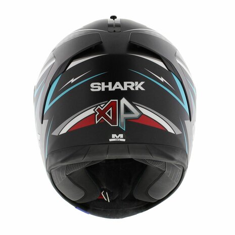 Shark Spartan 1.2 Adrian Parassol mat zwart zilver rood