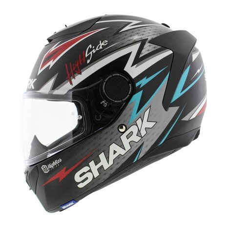 Shark Spartan 1.2 Adrian Parassol mat zwart zilver rood