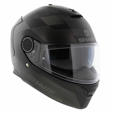 Shark Helm Spartan 1.2 Strad mat zwart antraciet zilver