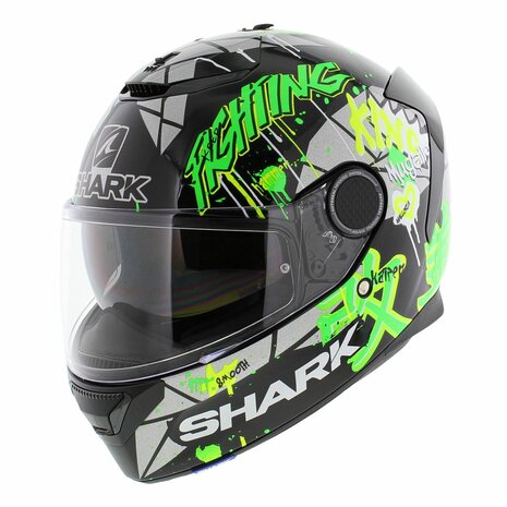 Shark Helm Spartan 1.2 Lorenzo Catalunya GP - Zwart Fluo Groen - Maat S