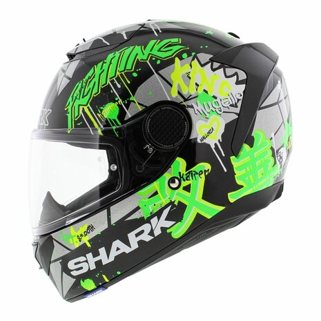 Shark Helm Spartan 1.2 Lorenzo Catalunya GP - Zwart Fluo Groen - Maat S