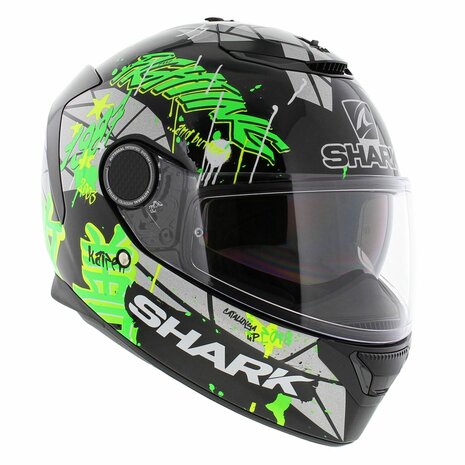Shark Helm Spartan 1.2 Lorenzo Catalunya GP - Zwart Fluo Groen - Maat S