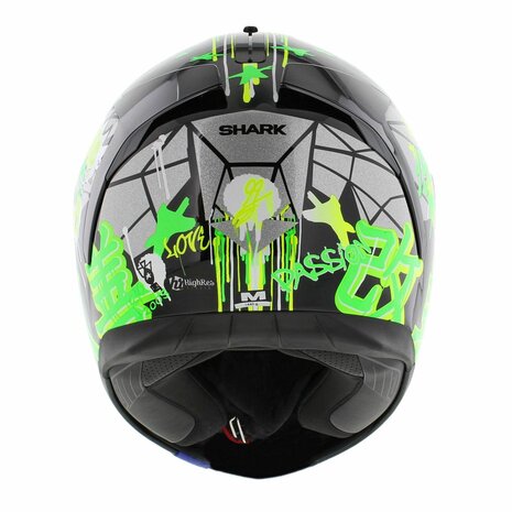 Shark Helm Spartan 1.2 Lorenzo Catalunya GP - Zwart Fluo Groen - Maat S