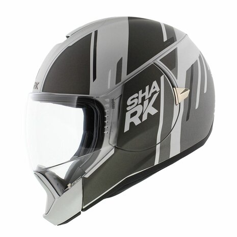 Shark Evojet Helm Vyda mat zilver antraciet zwart