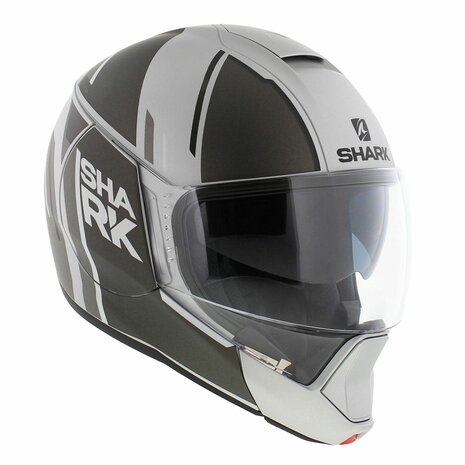 Shark Evojet Helm Vyda mat zilver antraciet zwart