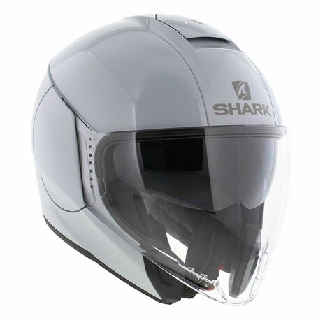 Shark Citycruiser jethelm glans/mat wit zilver - Maat XS