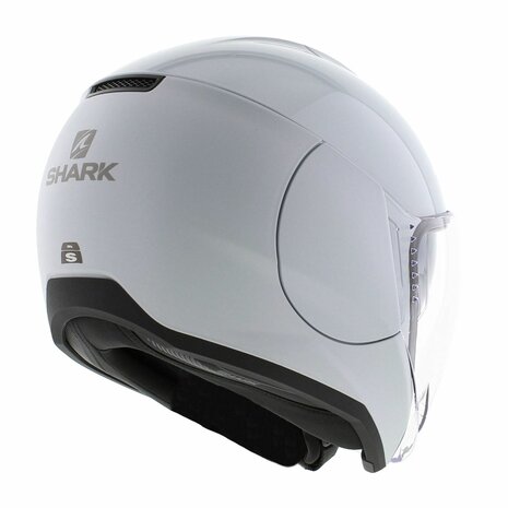 Shark Citycruiser jethelm glans/mat wit zilver - Maat XS