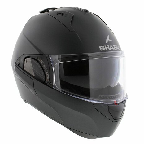 Shark Evo ES systeemhelm motorhelm mat antraciet - Maat XS