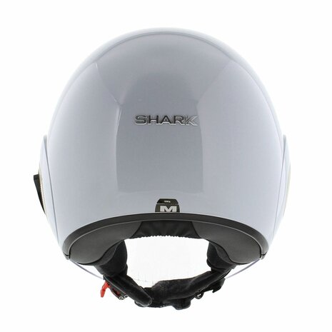 Shark Nano jethelm glans wit zilver - Maat XS