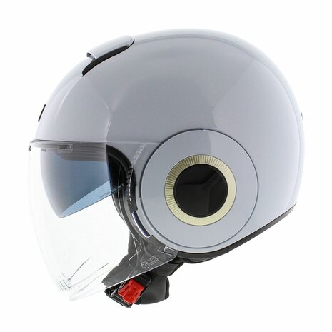 Shark Nano jethelm glans wit zilver - Maat XS