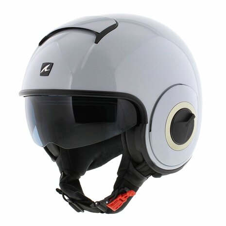 Shark Nano jethelm glans wit zilver - Maat XS