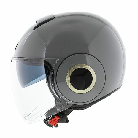Shark Nano jethelm glans gun zilver - Maat XS