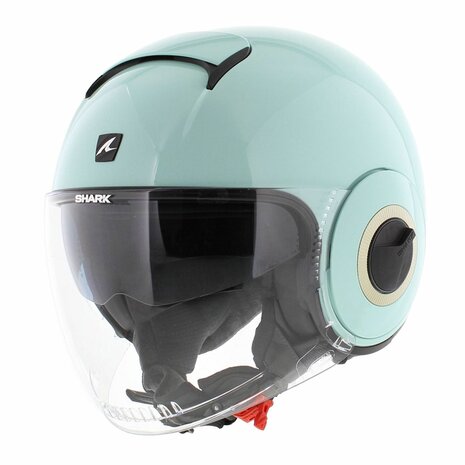 Shark Nano jethelm glans groen - Maat XS