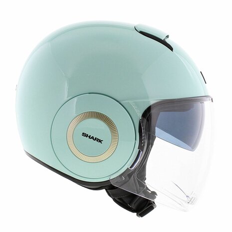 Shark Nano jethelm glans groen - Maat XS