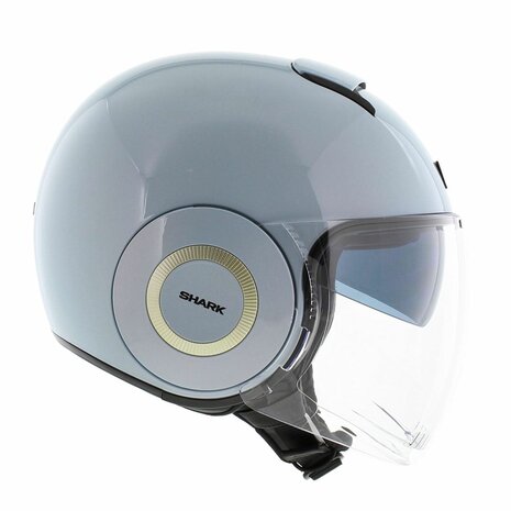Shark Nano jethelm glans parel blauw - Maat XS
