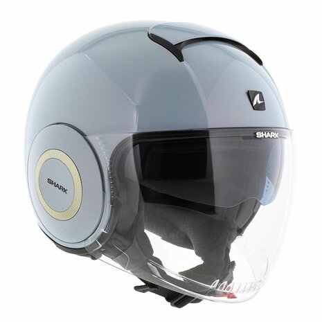 Shark Nano jethelm glans parel blauw - Maat XS