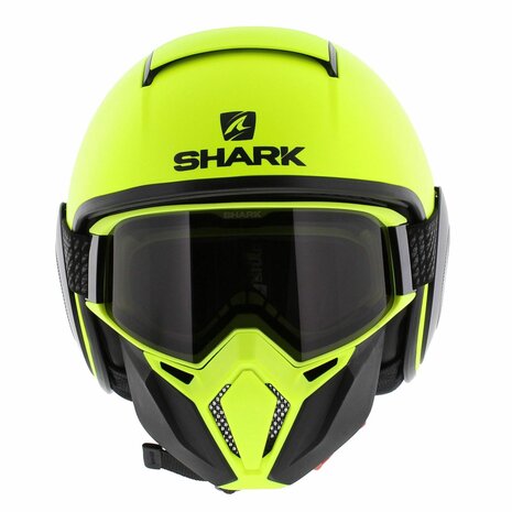 Shark Helm Street Drak Neon serie mat geel zwart - Maat XS