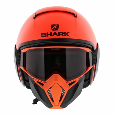 Shark Helm Street Drak Neon serie mat oranje zwart