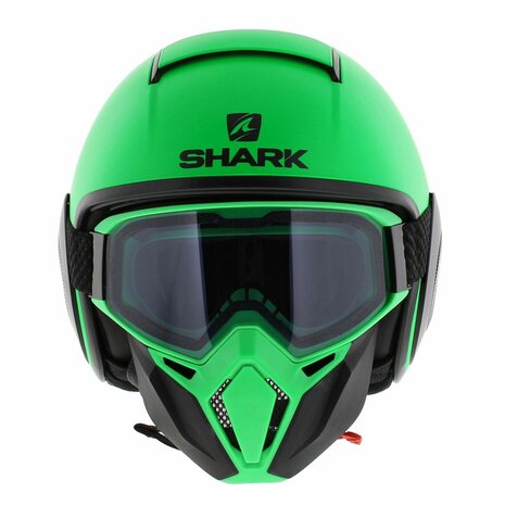 Shark Helm Street Drak Neon serie mat groen zwart