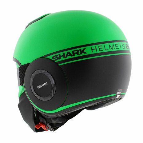 Shark Helm Street Drak Neon serie mat groen zwart