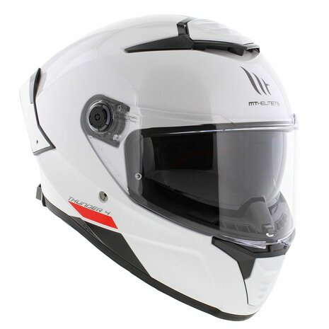 MT Thunder 4 SV Integraal helm solid glans wit