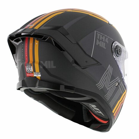 MT Thunder 4 SV Integraal helm Mil mat grijs