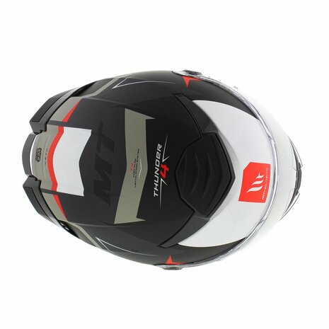 MT Thunder 4 SV Integraal helm Exeo mat zwart rood