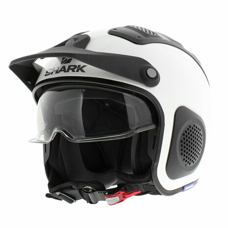 Shark X-Drak Trial helm glans wit - Maat XS