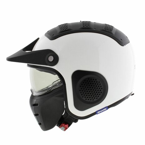 Shark X-Drak Trial helm glans wit - Maat XS
