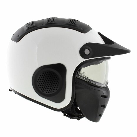 Shark X-Drak Trial helm glans wit - Maat XS