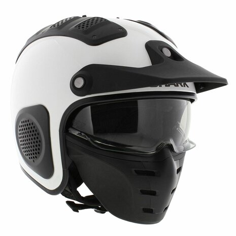 Shark X-Drak Trial helm glans wit - Maat XS