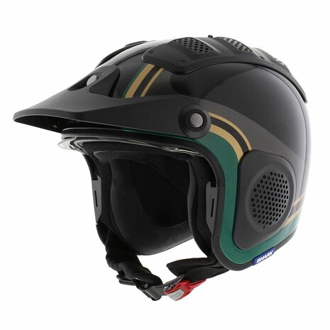 Shark X-Drak Trial Helm Hister glans zwart groen goud