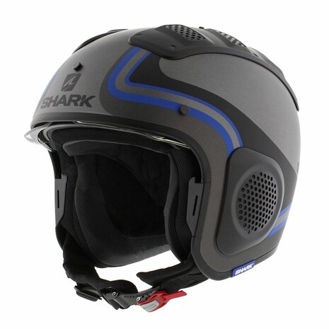 Shark X-Drak Trial Helm Hister mat antraciet zwart blauw