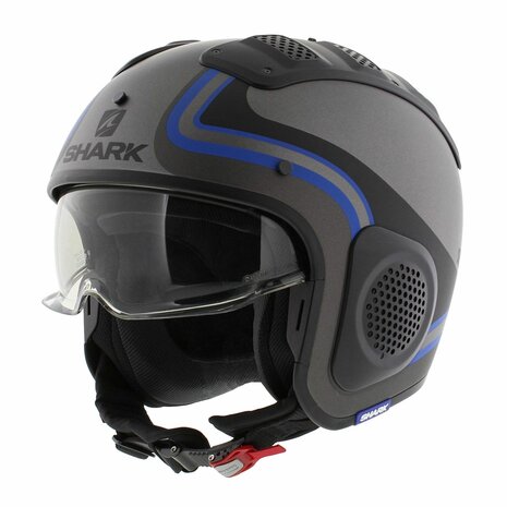 Shark X-Drak Trial Helm Hister mat antraciet zwart blauw