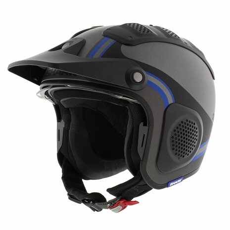 Shark X-Drak Trial Helm Hister mat antraciet zwart blauw