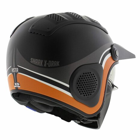 Shark X-Drak Trial Helm Hister mat zwart antraciet oranje