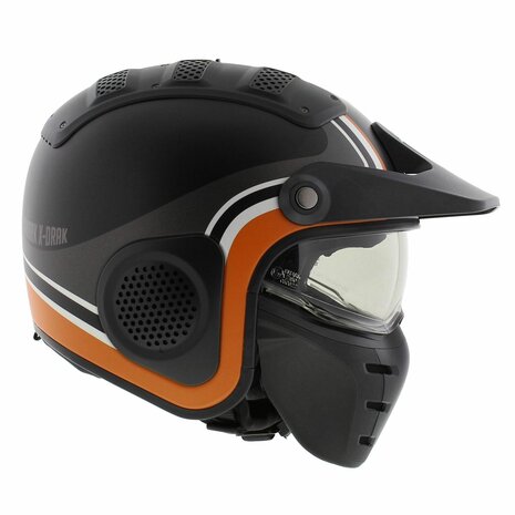 Shark X-Drak Trial Helm Hister mat zwart antraciet oranje