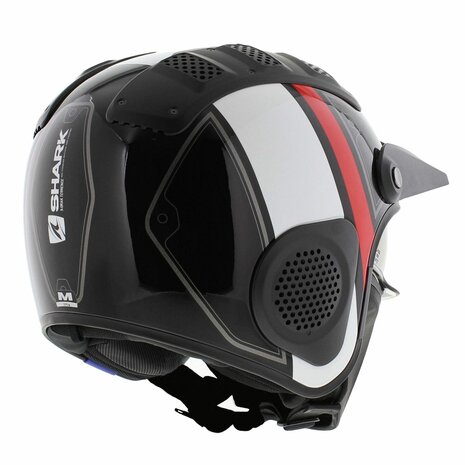 Shark X-Drak Trial Helm Terrence glans zwart wit rood - Maat XS